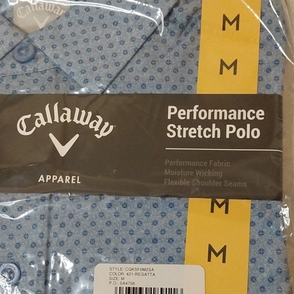 Callaway Light Blue Microdot Performance Stretch … - image 2